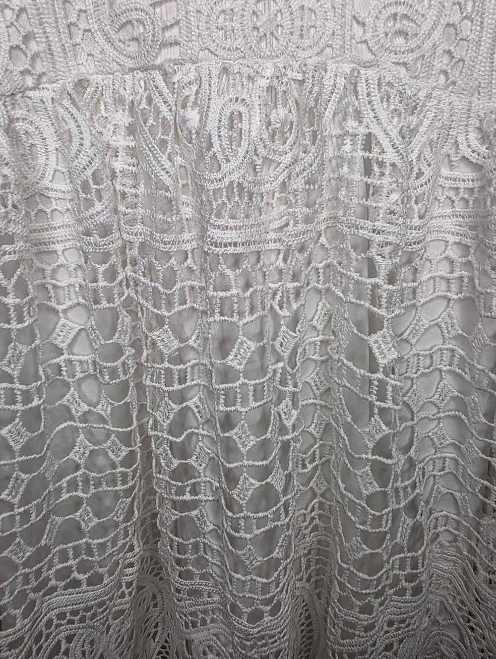 Charlotte‎ Russe White Lace Spaghetti Strap Mini Dress Size Small - Picture 4 of 8